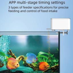 Alimentador Automático de Peixes com Wi-Fi, Timing Inteligente, Alimentador Goldfish, Grande Capacidade, Aplicativo para Celular, Aquário, 100ml - Image 3