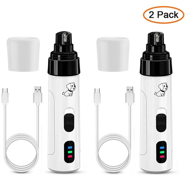 Cortadores de Unhas Elétricos para Cães e Gatos com Carregamento USB e Funcionamento Silencioso - Ferramentas de Estética para Pets