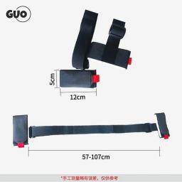 Pólo de esqui ajustável ombro mão transportadora lash alça alças náilon sacos de esqui porter gancho loop proteção para esqui snowboard - Image 6