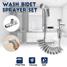 Conjunto De Pulverizador De Bidé De Banheiro Portátil, Cabeça De Chuveiro, Pulverizador De Mão, Torneira, Torneira De Banho, 4Pcs por Conjunto - Image 1