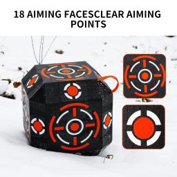 Bloco de alvo multi-face Archery, Alvo cúbico portátil, Alta fibra polimérica, Arco e seta alvo, Design portátil leve - Image 5