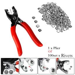 Ilhó Rebites Alicata Set, Clothes Clamp, Garra Fecho Mãos, Five Claws Pressão Nailing Machine, Press Snap Fastener, Novo - Image 5