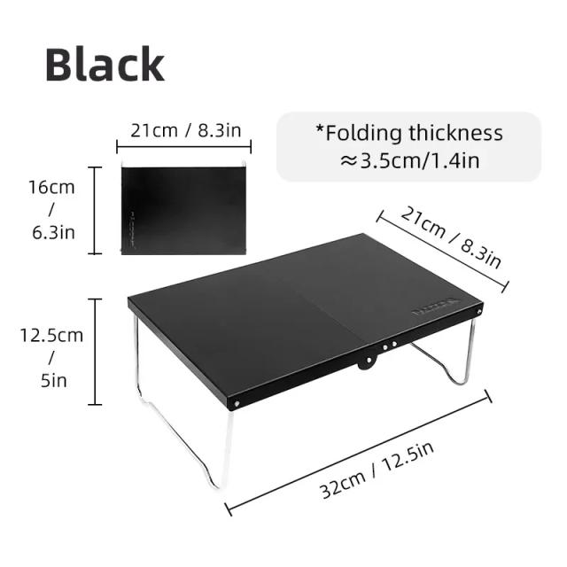 Mesa Dobrável Portátil Ultraleve para Acampamento e Piquenique - Ideal para Café e Atividades ao Ar Livre