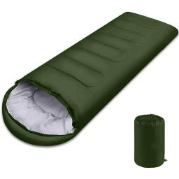 Saco de dormir envelope ao ar livre grosso quente portátil saco de dormir de acampamento - Image 6