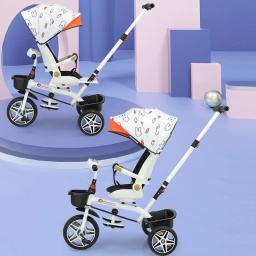 Assento Rotativo Multifuncional Infantil, Bicicleta Dobrável Portátil, Carrinho de Bebê, Bicicleta Pode Sentar e Mentir, 1 a 6 Anos de Idade - Image 2