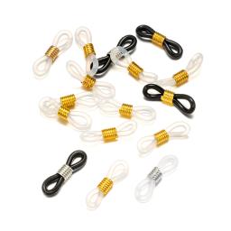 Ajustável Anti-Slip Eyeglass Cadeia Termina, Óculos de borracha Retainer, Óculos End Conectores, Óculos Acessórios, Anel Strap, 50Pcs - Image 2