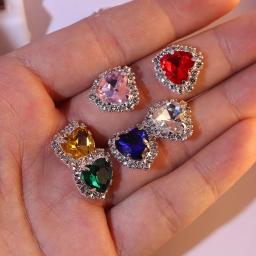 Mini Coração Cristal DIY Acessórios Da Jóia, Pingente De Strass, Decoração De Artesanato, Novo, Tamanho 16x16mm, 10Pcs - Image 4