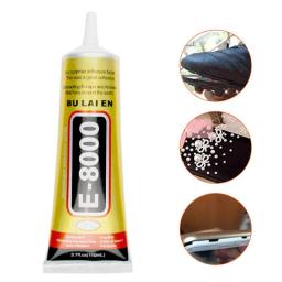 Super Forte Multipurpose Cola Líquida, Adesivo para Artesanato Jóias, Cristal Rhinestone, Fix DIY, Vidro Tela Do Telefone, Unha Gel, E8000, 50ml - Image 5