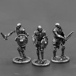 Antiga Legião Medieval Swordman Figuras de Ação, Undead Esqueleto, Guerreiro, Modelo De Cobre De Metal, Figurina De Armadura, Brinquedo Ornamento Em Miniatura - Image 4