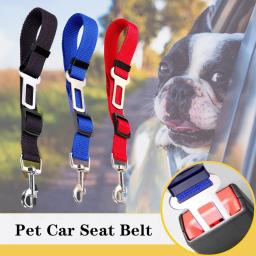Cinto de segurança ajustável para Pet, Chumbo Dog Collar Segurança, Nylon Tecido Tether, Suprimentos de Viagem, Acessórios - Image 1