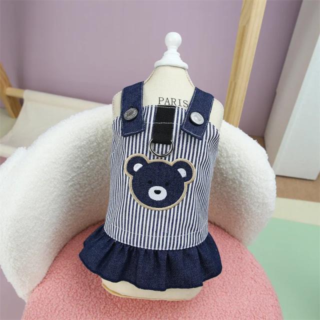 Vestuário Estiloso para Cães e Gatos Pequenos: Roupas de Cowboy, Vestidos de Primavera e Saia de Pelúcia para Chihuahuas