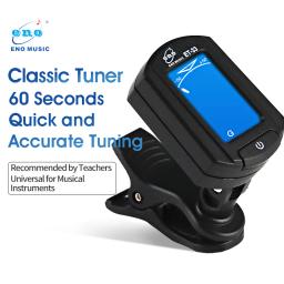 Digital Clip-on Guitar Tuner, eletrônico, calibração, baixo, cavaquinho, violino, bandolim, acústica - Image 1