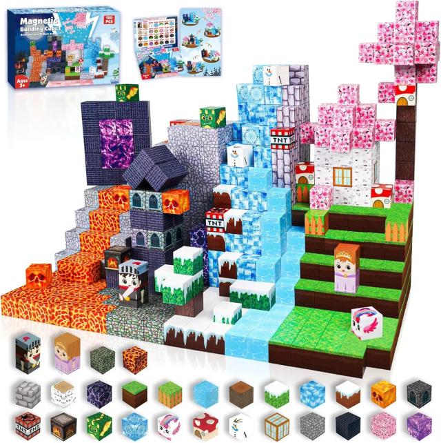 Blocos de Construção Magnéticos Meu Mundo Cubo Magnético 3+ Anos