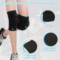 Joelheiras de Voleibol Duráveis, Almofadas de Espessamento, Espesso, Espesso e Sólido, Confortável e Flexível, Antiderrapante, Esportes, 119g - Image 3
