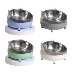 Tigelas elevadas para gatos, prato inclinado, tigela alimentação para animais estimação com suporte para gatos - Image 1