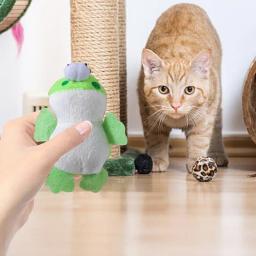 Animais de estimação, Mastigação, Som, Suprimentos para animais, Brinquedos interativos de pelúcia para gatos, Brincar - Image 2