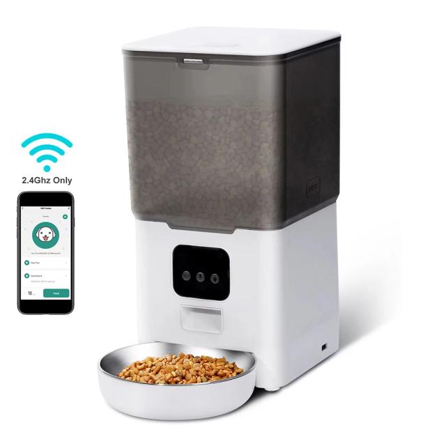 Alimentador Inteligente para Pets com Controle Remoto via App Tuya - Ideal para Cães e Gatos Pequenos