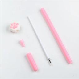 Gato bonito pata gel caneta com coração rosa, caneta assinatura, material de escritório, brinde promocional - Image 5