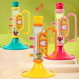 Brinquedo trompete para crianças, música soprando, tocando instrumentos, brinquedo para brincar, assobio, brinquedos masculinos e femininos - Image 1