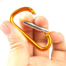 10pcs Mosquetões Liga de Alumínio Mosquetão Primavera Snap Clip Ganchos Keychain Escalada Mosquetão para Chaves Camping Ferramentas - Image 6