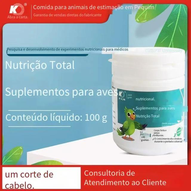 Nutrição Completa para Aves: Multivitaminas e Suplementos para Pombos, Papagaios e Mais