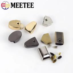 30 peças zíper de metal fechadura com clipe puxador de fecho fivela de zíper parafuso cabeça bolsas em couro acessórios de hardware faça você mesmo artesanato - Image 5