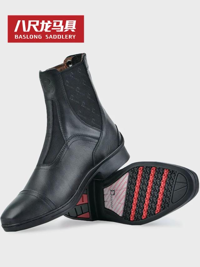 Botas de Equitação Couro Antiderrapante Respirável