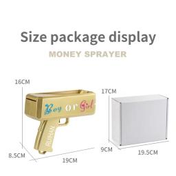 Gênero Revelando Shooter Toy para Meninos e Meninas, Papel Jogando Pulverizador, Revelando Brinquedos - Image 6