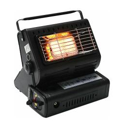 Aquecedor de gás de acampamento com alça, aquecedor de espaço ao ar livre, tenda caravana, caminhadas, piquenique, pesca, aquecimento, manter fogão quente, vermelho, preto - Image 1