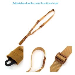 Alça de ombro do estilingue da arma do tiro, engrenagem tática, corda do rifle, fivela do metal, caça acessórios, engrenagem tática, único ponto - Image 4