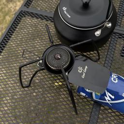 Dobrável Camping Fogão Acessórios, Outdoor Tourist Burner Peças, Aranha Fogão, Windproof, Anti-escaldante, Mochila, Caminhadas Forno a Gás - Image 2