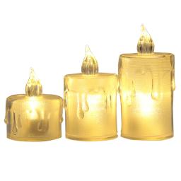 Vela LED eletrônica para decoração, festa de aniversário, celebração, romântico, atmosfera, Natal, ação de graças, Mini Night Light, 3PCs - Image 6