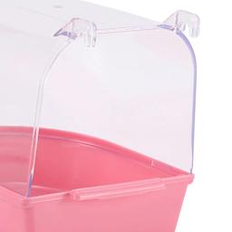 Bird Bath Box for Parrot, Banheira para Lovebirds, Budgie Cage Acessórios, Cockatiel, Budgerigar Birds, Parrot Bath House - Image 5
