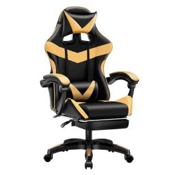 Altura ajustável Gaming Chair with Footrest, Gamer Cadeiras Ergonômico com Almofada Lombar Apoio de Cabeça, Cadeira do Computador - Image 4