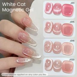 UR SUGAR-esmalte de uñas con purpurina, Gel magnético de gato blanco, superbrillante, efecto galáctico, barniz de Gel magnético de luz de luna, 15ml - Image 5