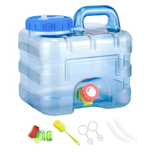 Tanque Portátil para Camping com Torneira, Água Pura e Grande Capacidade (7.5L, 10L, 15L) - Suprimentos Ideais para Aventura ao Ar Livre