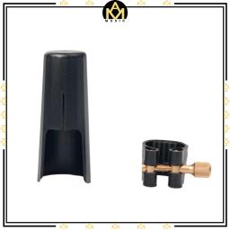 Prendedor de ligadura de couro dos acessórios do saxofone de soprano sax com tampão plástico - Image 1