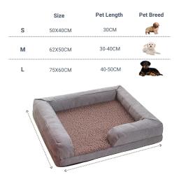 Cama ortopédica para cães pequenos e médios, confortável sofá de espuma de caixa de ovo, capa removível lavável, forro impermeável, cama para animais - Image 6