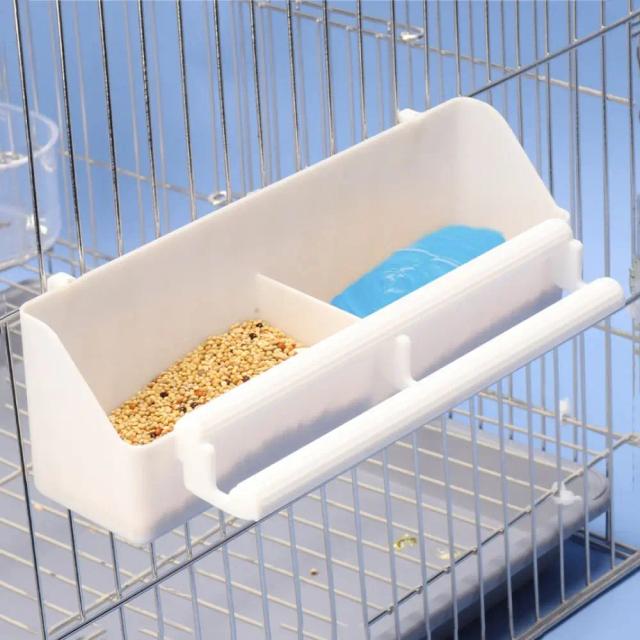 Tigela Dupla para Alimentos e Água de Pássaros - Alimentador Criativo para Papagaios e Periquitos Pet