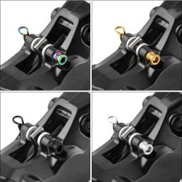 Parafusos de titânio para freios a disco de bicicleta, 2 peças, pinça, parafusos de montagem leves, estrada, mtb, pastilha de freio a disco com clipe de fixação - Image 4