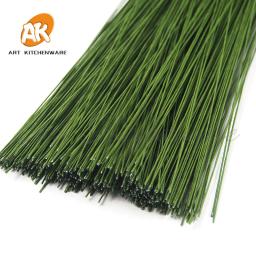 Artificial Floral Ferro Fio para DIY Stacking, Flower Stem, Making Model, Decoração do Bolo de Casamento, Acessório Stub, verde e branco, L36 centímetros - Image 4