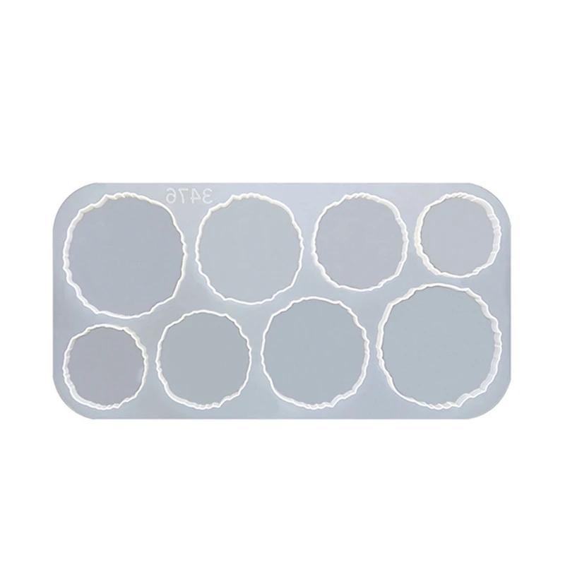 Moldes redondos irregulares silicone Moldes resina silicone Moldes epóxi - Image 1