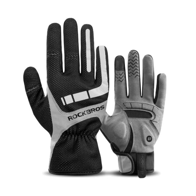 Luvas de Ciclismo Rockbros: Térmicas, à Prova de Vento e Quentes para Outono e Inverno
