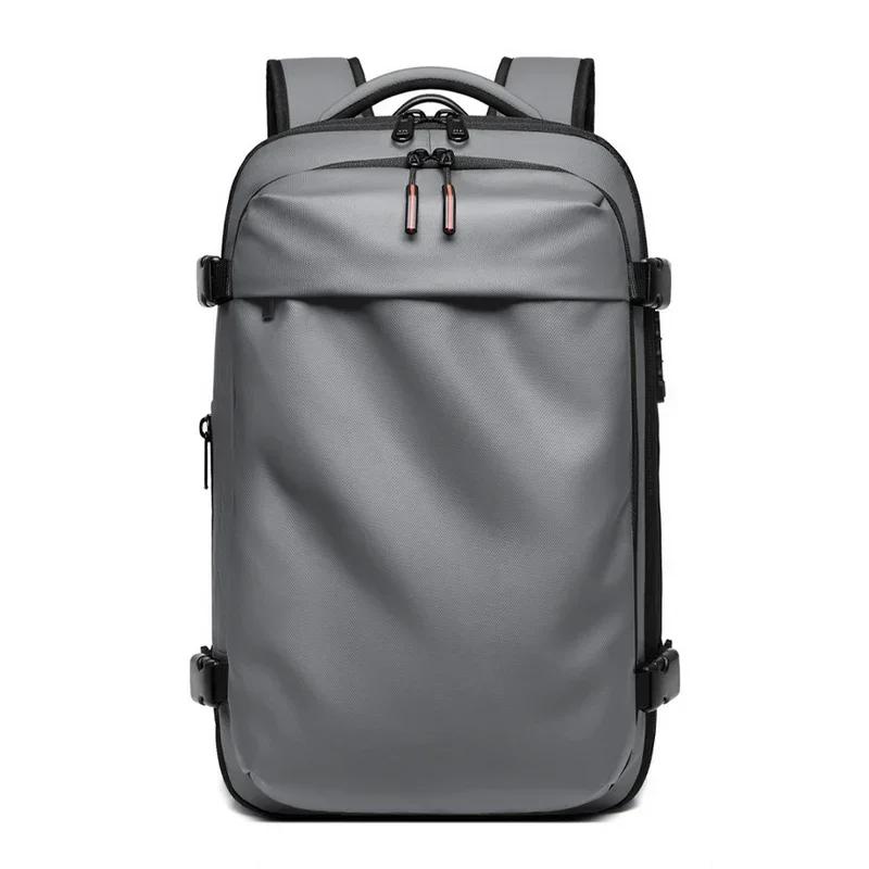 Mochila de viagem masculina compressão a vácuo mochila portátil 17 polegada estendida grande capacidade mochila escolar caminhadas mochila de negócios - Image 1