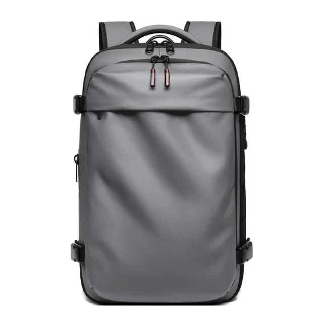 Mochila de Viagem Masculina Compressão a Vácuo 17" Capacidade Expandida
