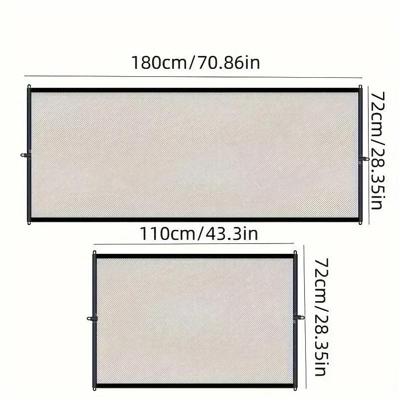 Folding No-Punch Pet Fence, Rede Isolada Malha, Escadas Portão, Barreira de Segurança, Gancho de Proteção, Gato e Cão Cercas, Pet - Image 1