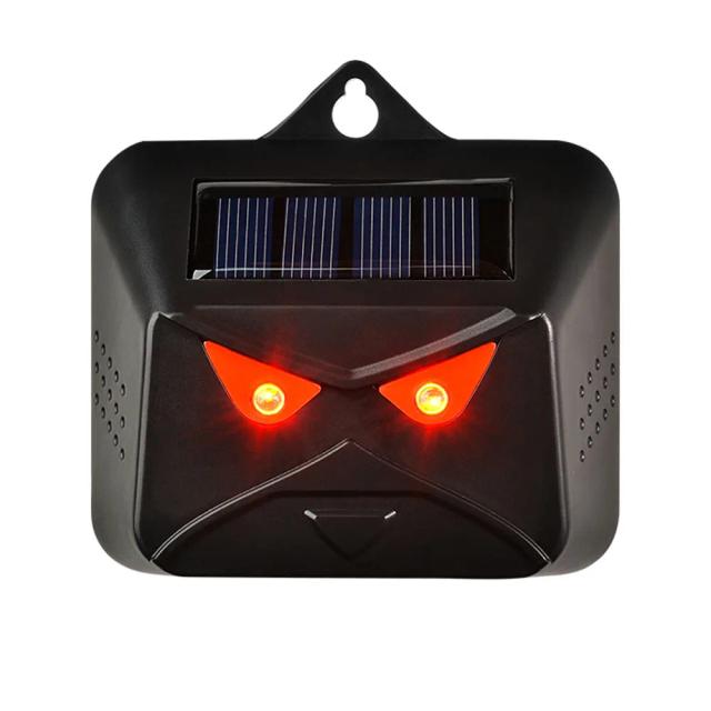 Painel Solar Multifuncional com Bateria: Repelente de Animais com Luz LED para Cães e Pássaros