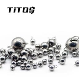TITOS Tungstênio Cheburashka Sinker Jig Head Peso, 1G-30G Plain Bass Fishing Soft Worm Bait Acessórios - Image 2