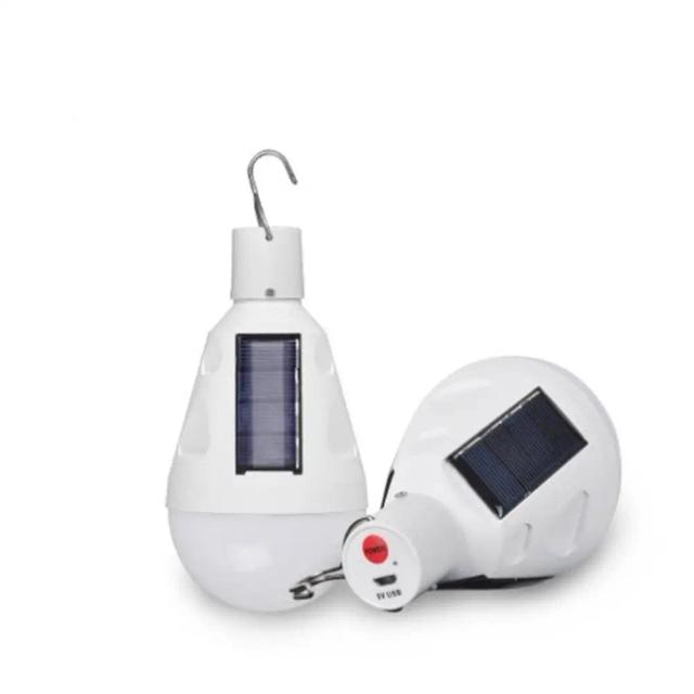 Lâmpada Solar Portátil Recarregável LED para Acampamentos e Pesca Noturna com Painel Solar de Emergência 12W