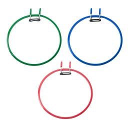 Ajustável plástico Bordado Hoop, Círculo Ponto Cruz, Costura Frame Display, Primavera Tensão, Kids DIY Arte, Bordado Artesanato, 8,7" - Image 1